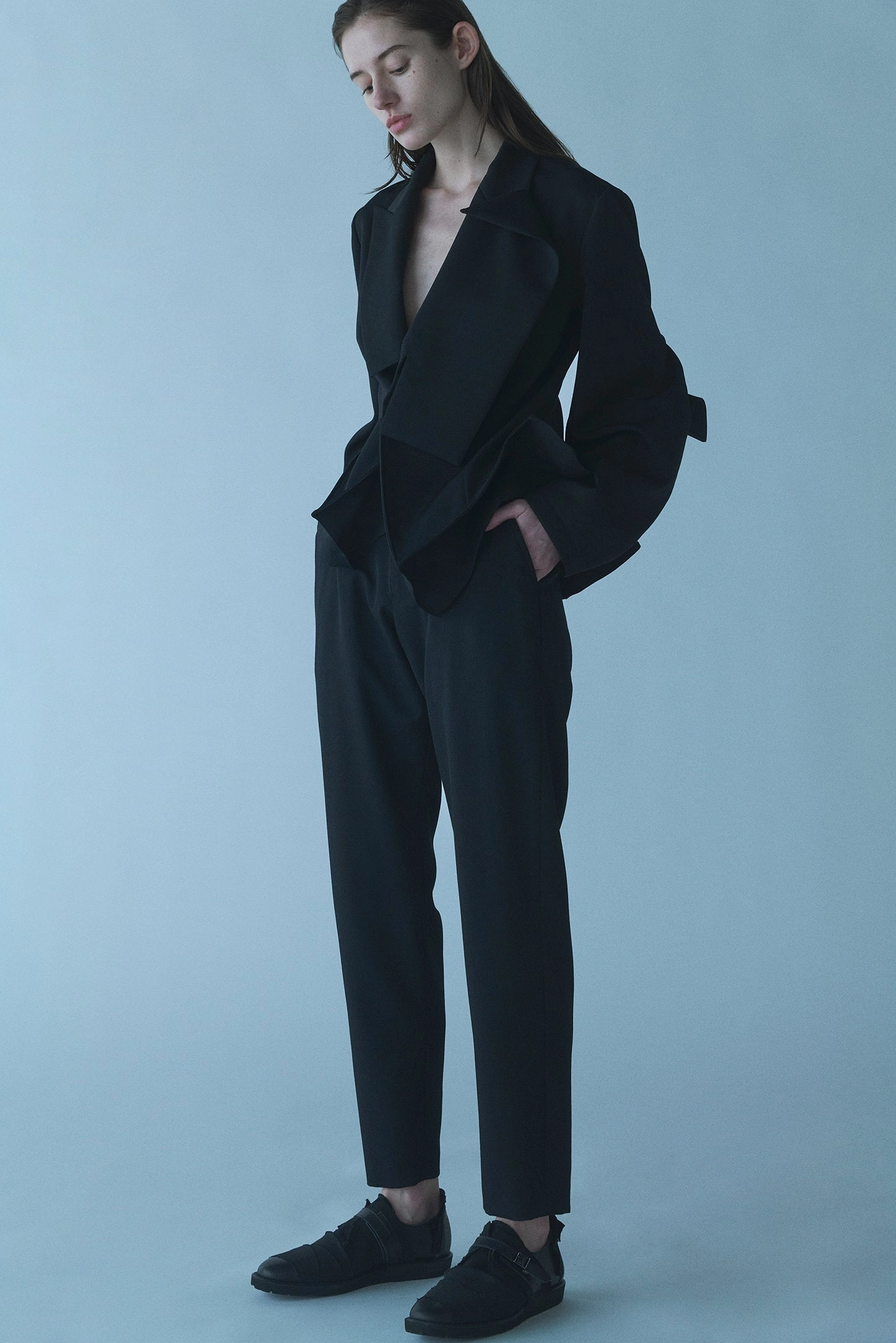 GABARDINE BASIC PANTS B Tear Resistant Fabric quick dry