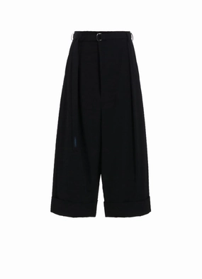 Airy Feel GABARDINE R-MACKIN LOOSE PANTS