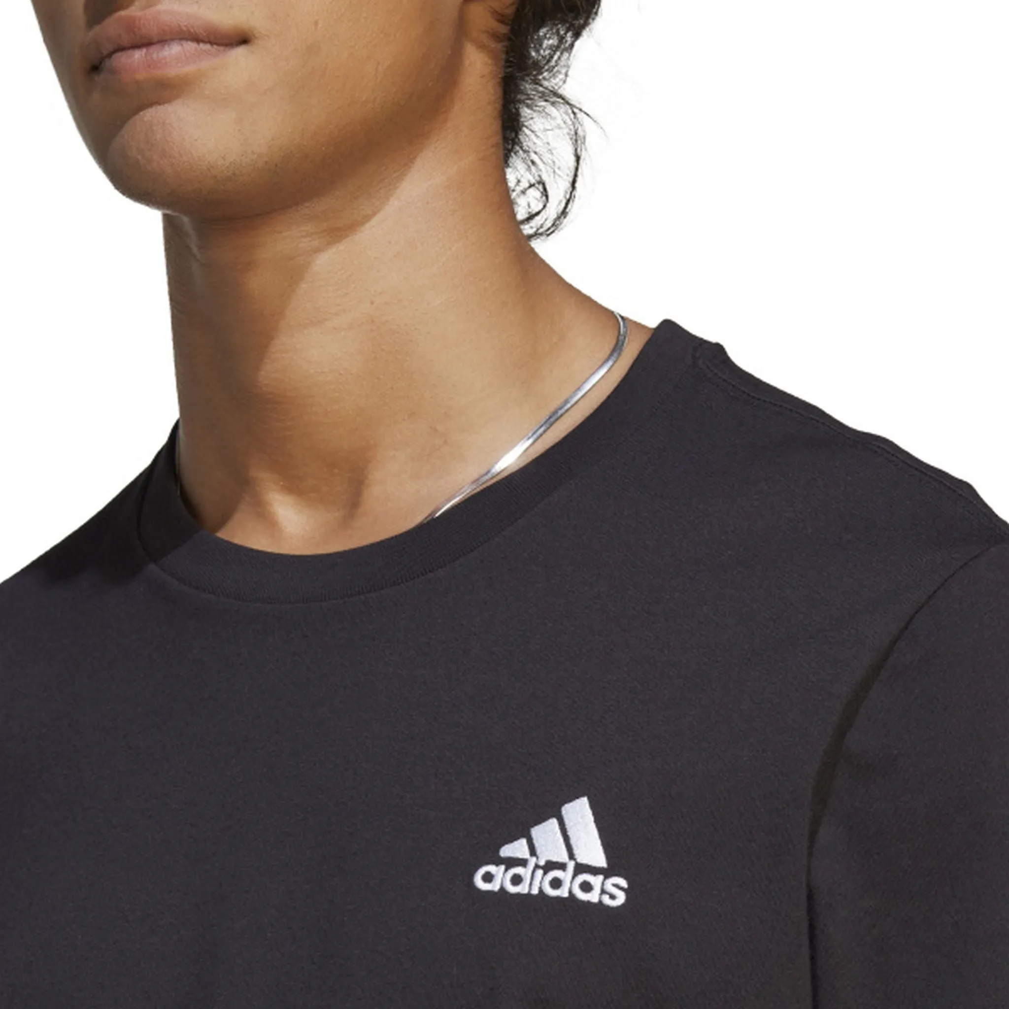 Antibacterial Treatment Adidas Mens Essentials Small Logo Tee