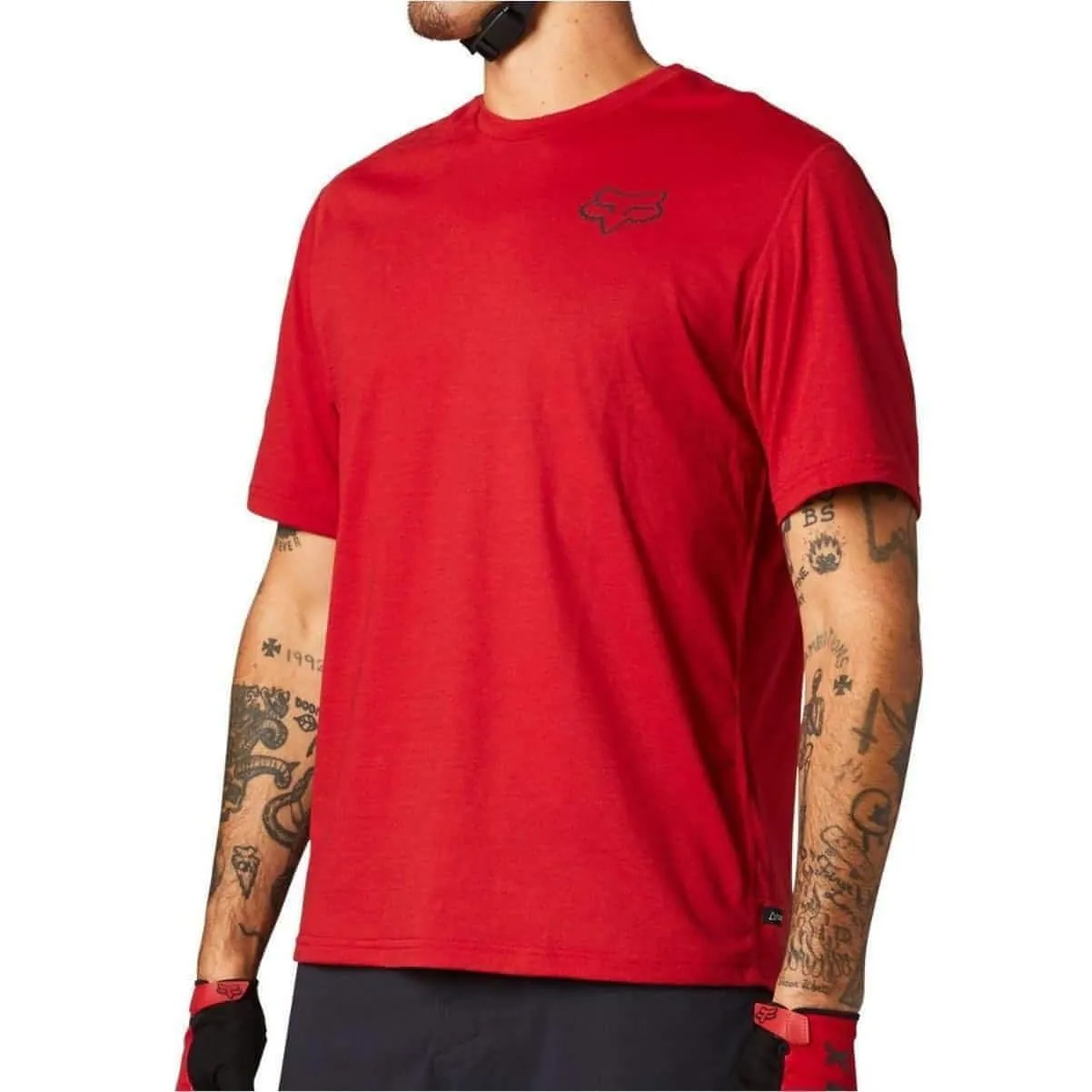 Fit For All Day Fox Ranger PowerDry Short Sleeve Mens Cycling Jersey - Red
