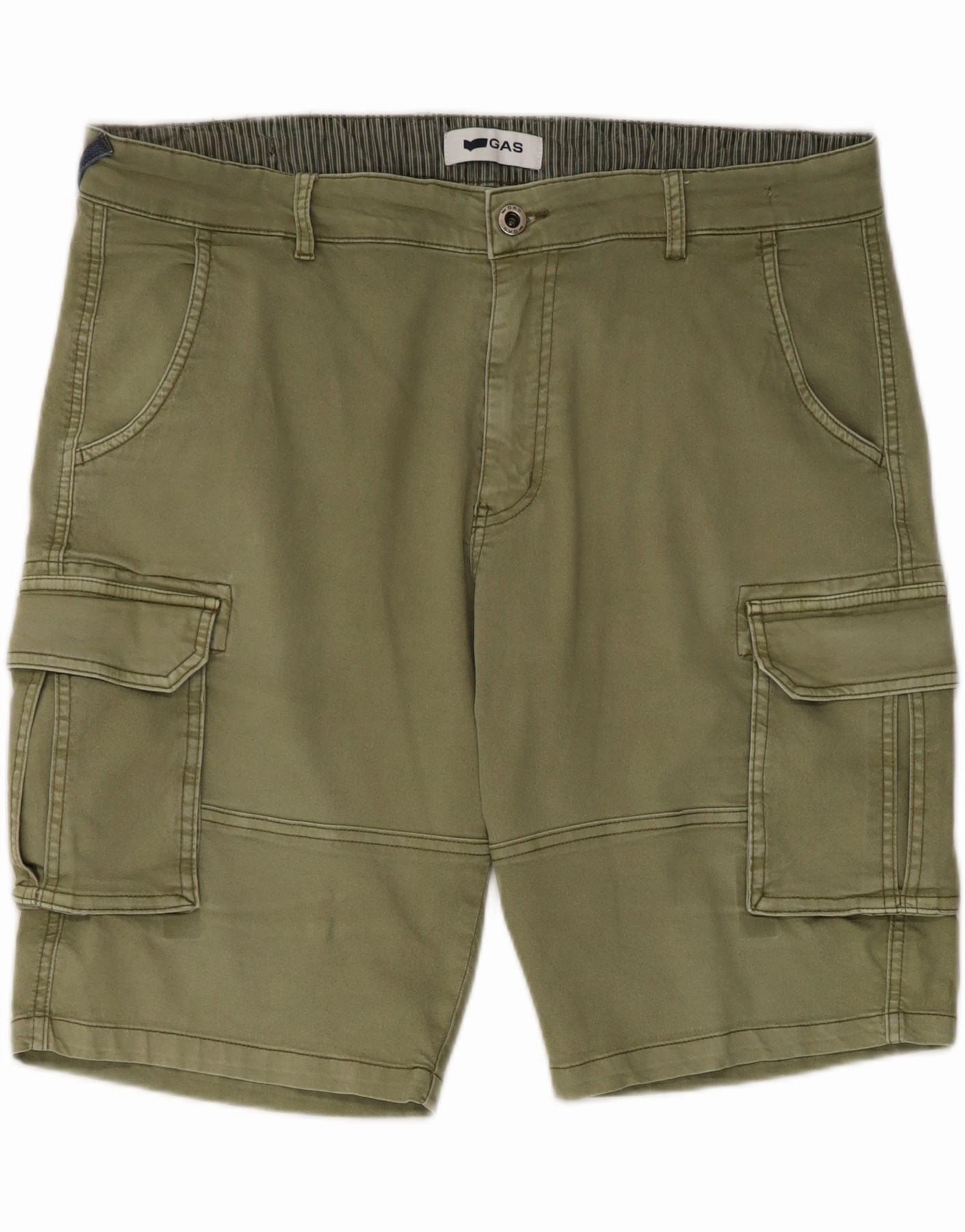 plus-size choice GAS Mens Cargo Shorts 2XL W42 Khaki