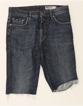 All Day Fit GAS Mens Denim Shorts W32 Medium  Blue Cotton