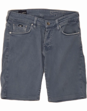 transportation industry Chill Fit Design GAS Mens Denim Shorts W34 Large Blue Cotton