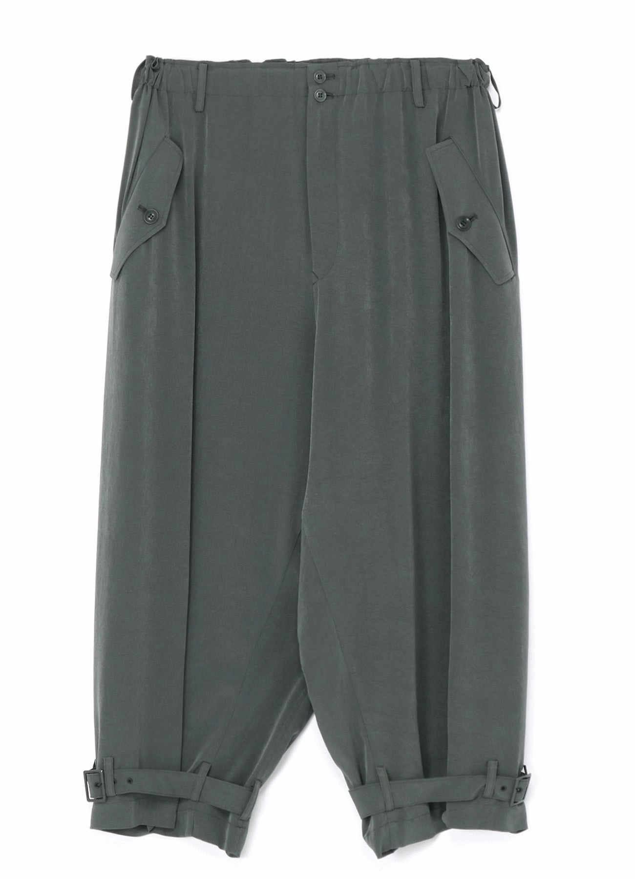 GATHERED HEM-BELTED PANTS Chill Comfort Wear