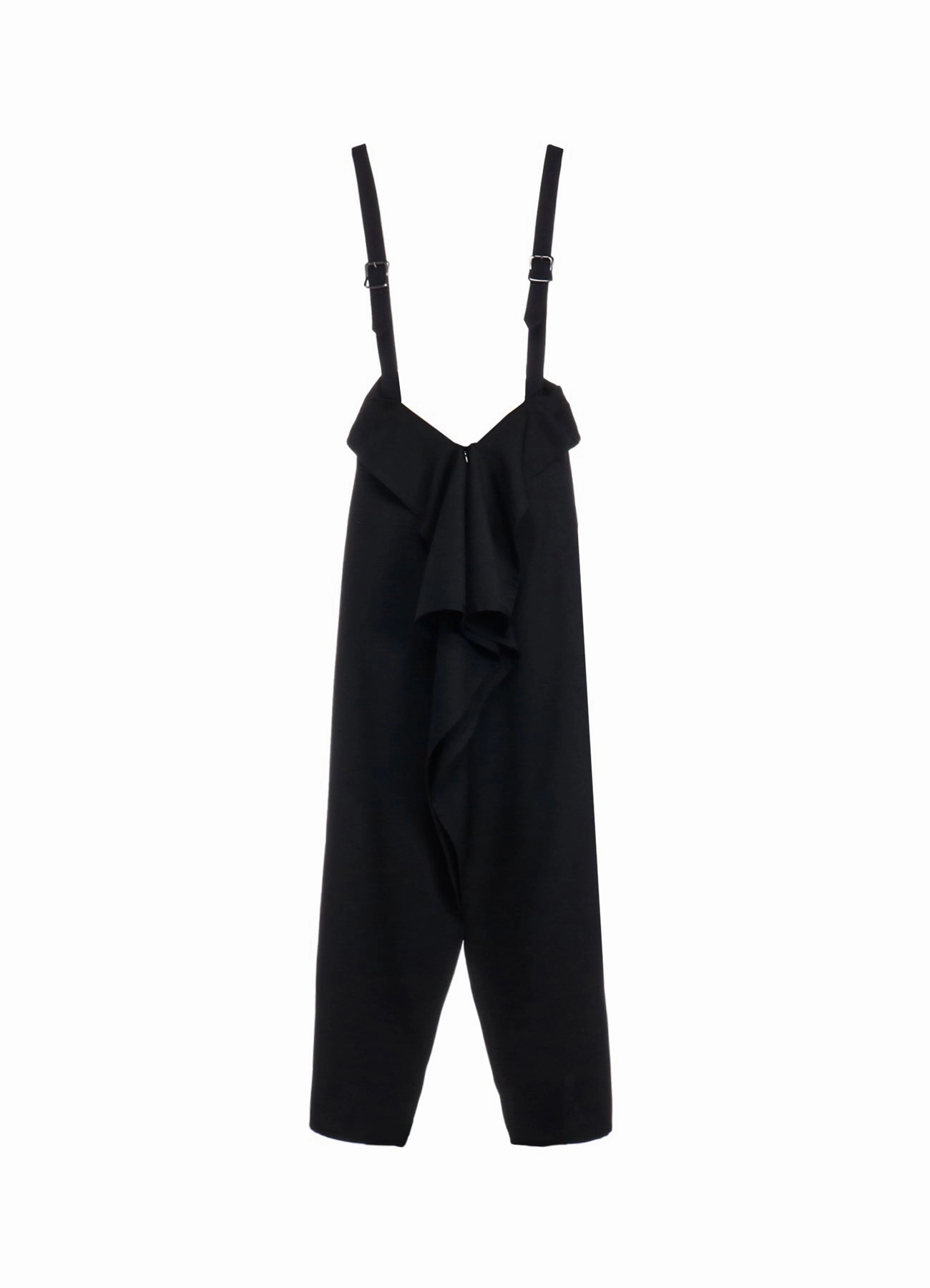 WOOL GABARDINE SQUARED SUSPENDER SKIRT Relax Fit ReinforcedKnees