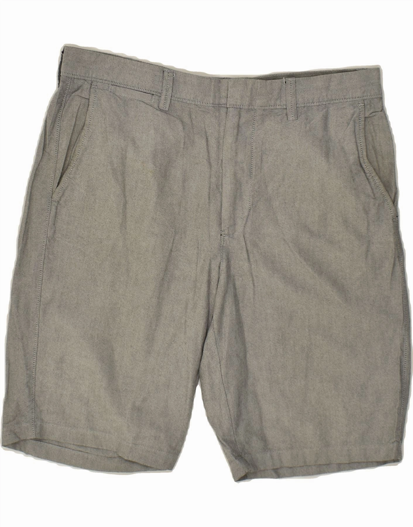 J. CREW Mens Chino Shorts W35 Large Grey Printed design Wide Range Motion