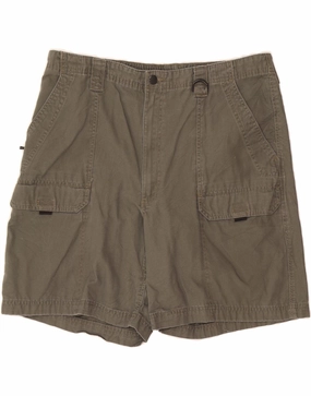 Everyday Ease Simple Appeal WRANGLER Mens Cargo Shorts W38 XL Khaki Cotton