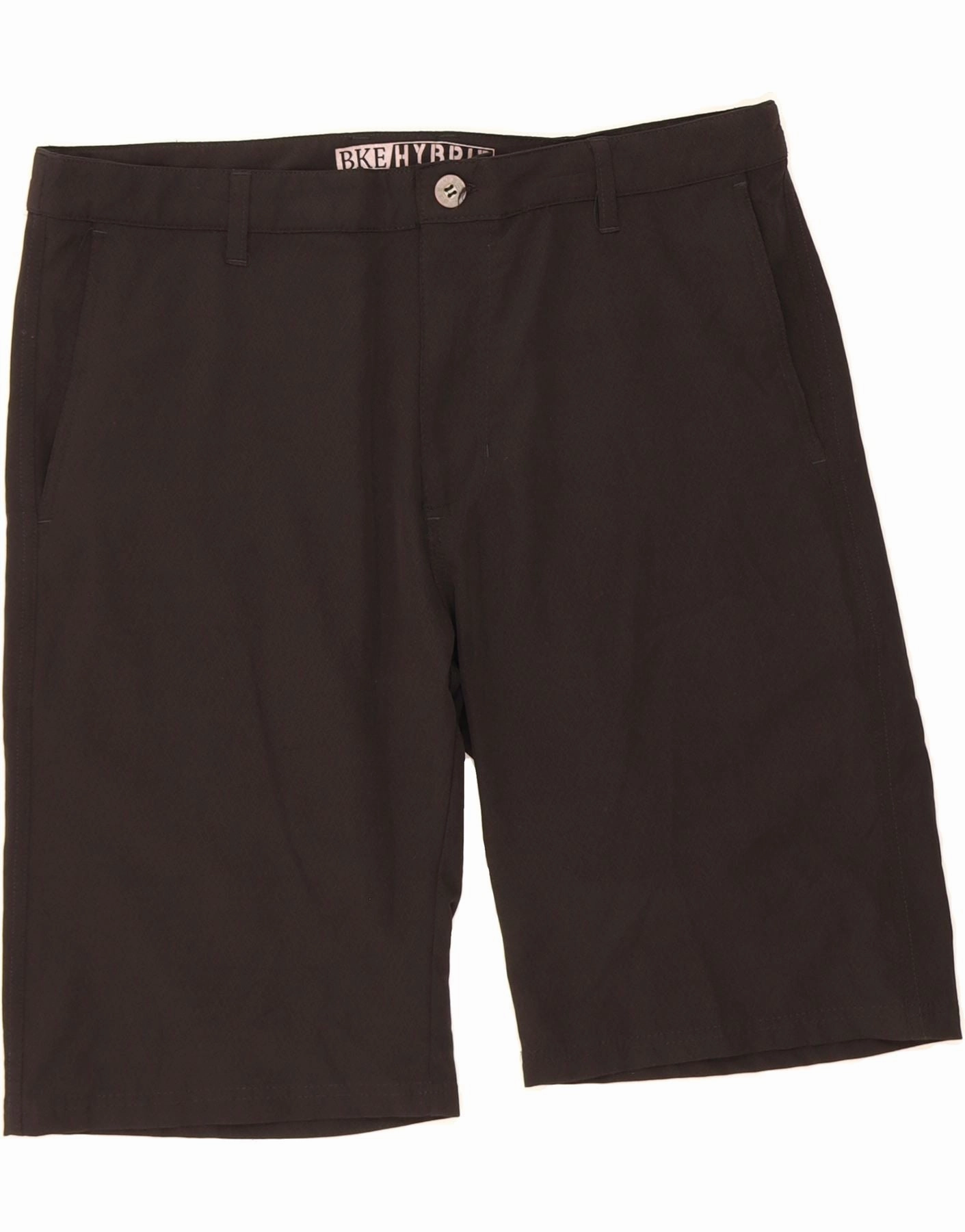 Go Soft Functional Waist BKE Mens Chino Shorts W36 Large Black