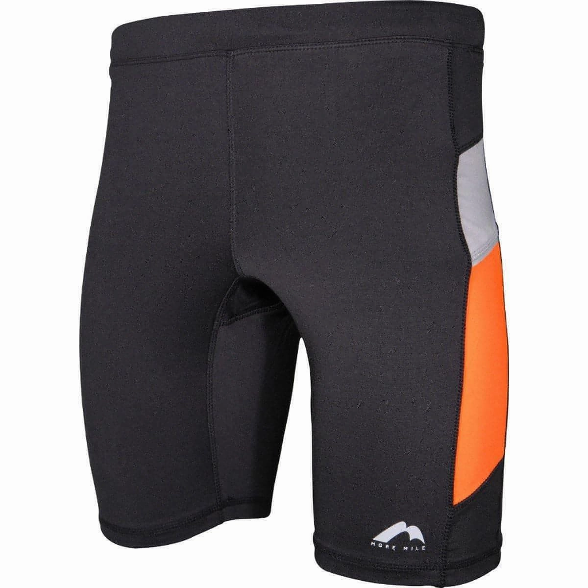 Machine washable No Pressure More Mile More-Tech Mens Short Running Tights - Black