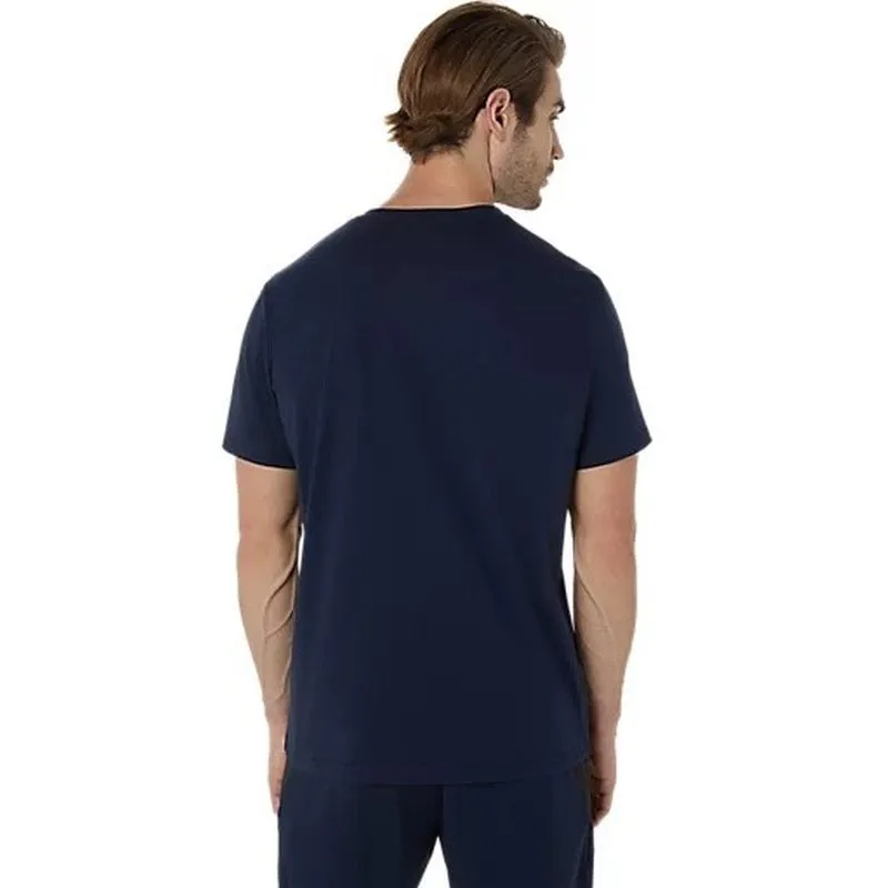 Active Outfit Style ASICS Mens Spiral Embroidery Tee