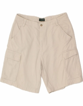 DOCKERS Mens Cargo Shorts W34 Large  White Cotton Comfy Layers Travel Friendly