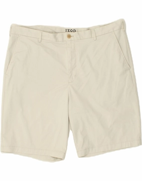 Easy Layer hiking apparel IZOD Mens Chino Shorts W40 XL Beige Cotton