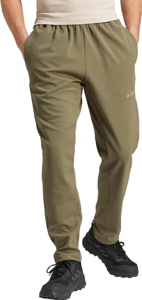 Timeless Appeal ResilientElasticBand adidas Terrex Multi Knit Mens Walking Trousers - Green