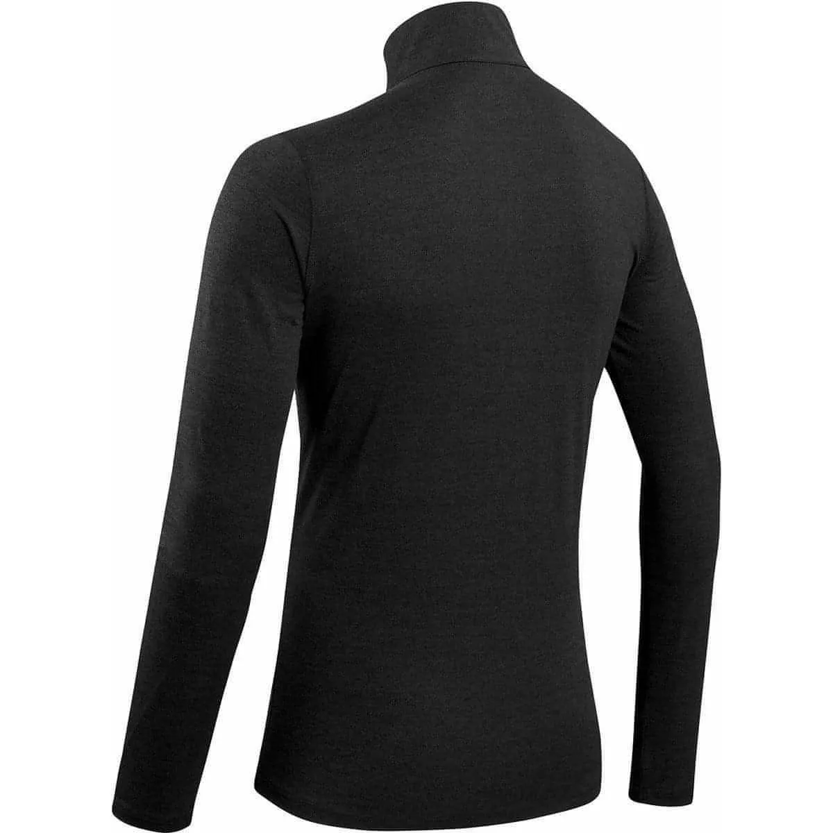 More Mile Core Half Zip Long Sleeve Mens Running Top - Black Smart Wear Floral Print