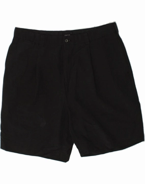 IZOD Mens Chino Shorts W38 XL Black Polyester Cool Vibe