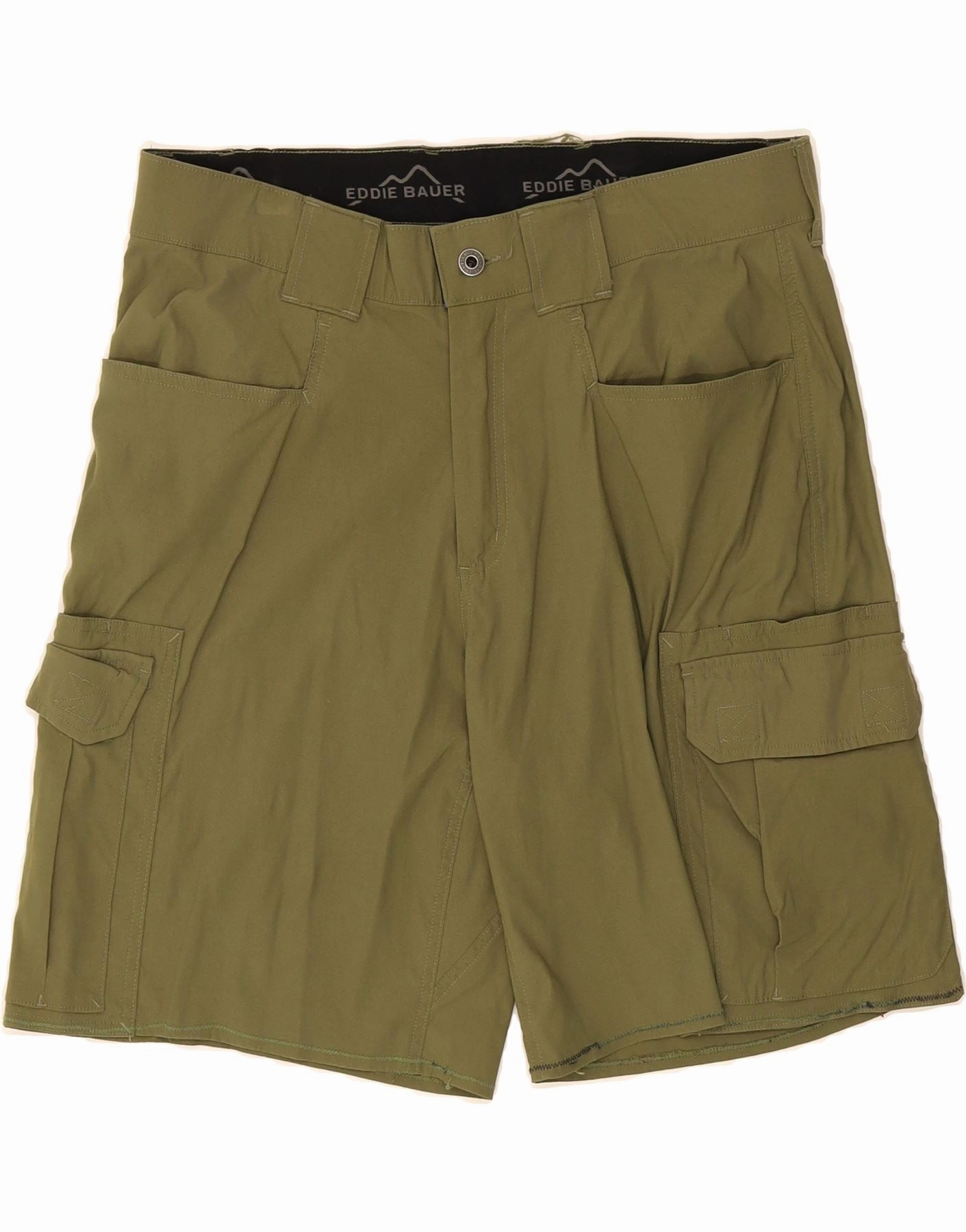 Outdoor Activity tie-dye look EDDIE BAUER Mens Cargo Shorts W34 Large  Green Nylon