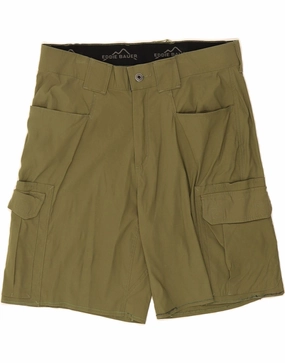 Outdoor Activity tie-dye look EDDIE BAUER Mens Cargo Shorts W34 Large  Green Nylon