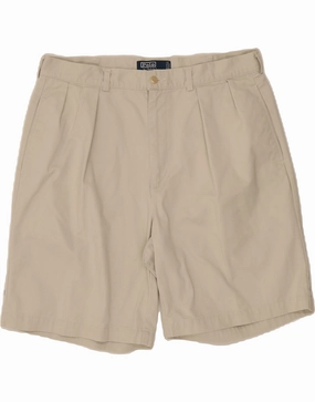 Tear Resistant Weave POLO RALPH LAUREN Mens Pegged Chino Shorts W38 XL  Beige Cotton