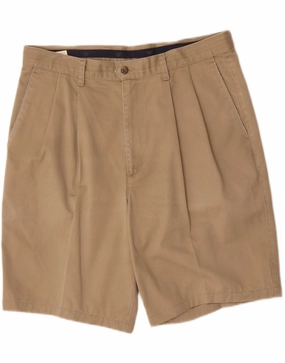 DOCKERS Mens Pegged Chino Shorts W36 Large Beige Breathable wear Cooling Fabric