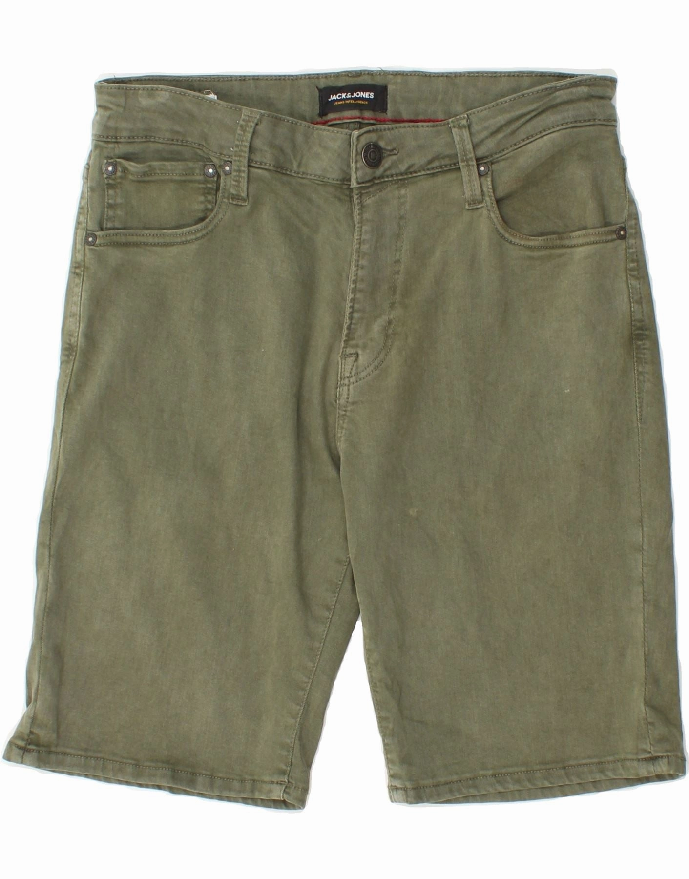 Daily Fit No Bulky Feel JACK & JONES Mens Casual Shorts Medium W30 Green Cotton