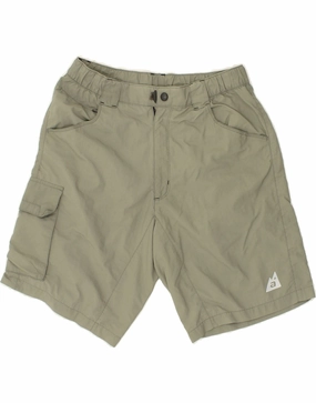 Fade Resistant Material VINTAGE Mens Cargo Shorts IT 48 Medium W28  Grey Nylon