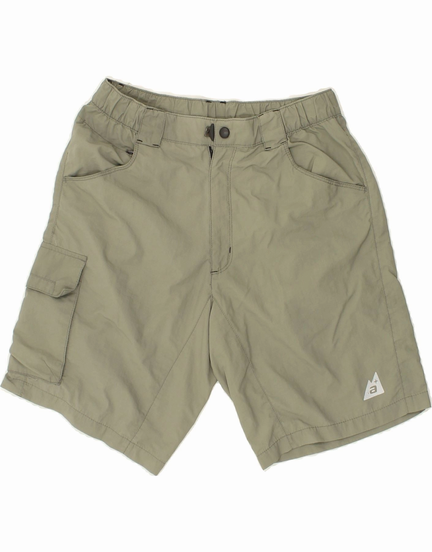 Fade Resistant Material VINTAGE Mens Cargo Shorts IT 48 Medium W28  Grey Nylon