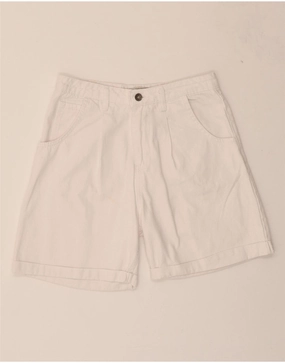 Soft Feel UV Protective Coating VINTAGE Mens Denim Shorts W30 Medium White Cotton