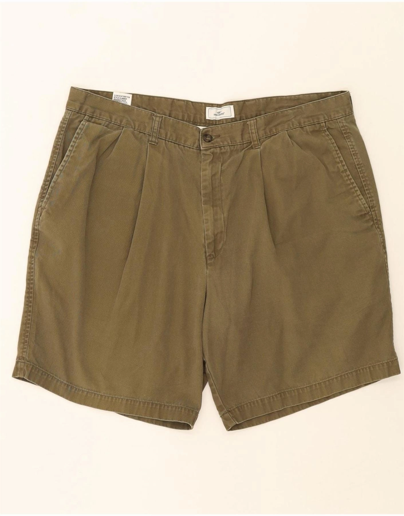Easy Flow Fit Outdoor Look DOCKERS Mens Relaxed Fit Chino Shorts W40 XL  Khaki Cotton