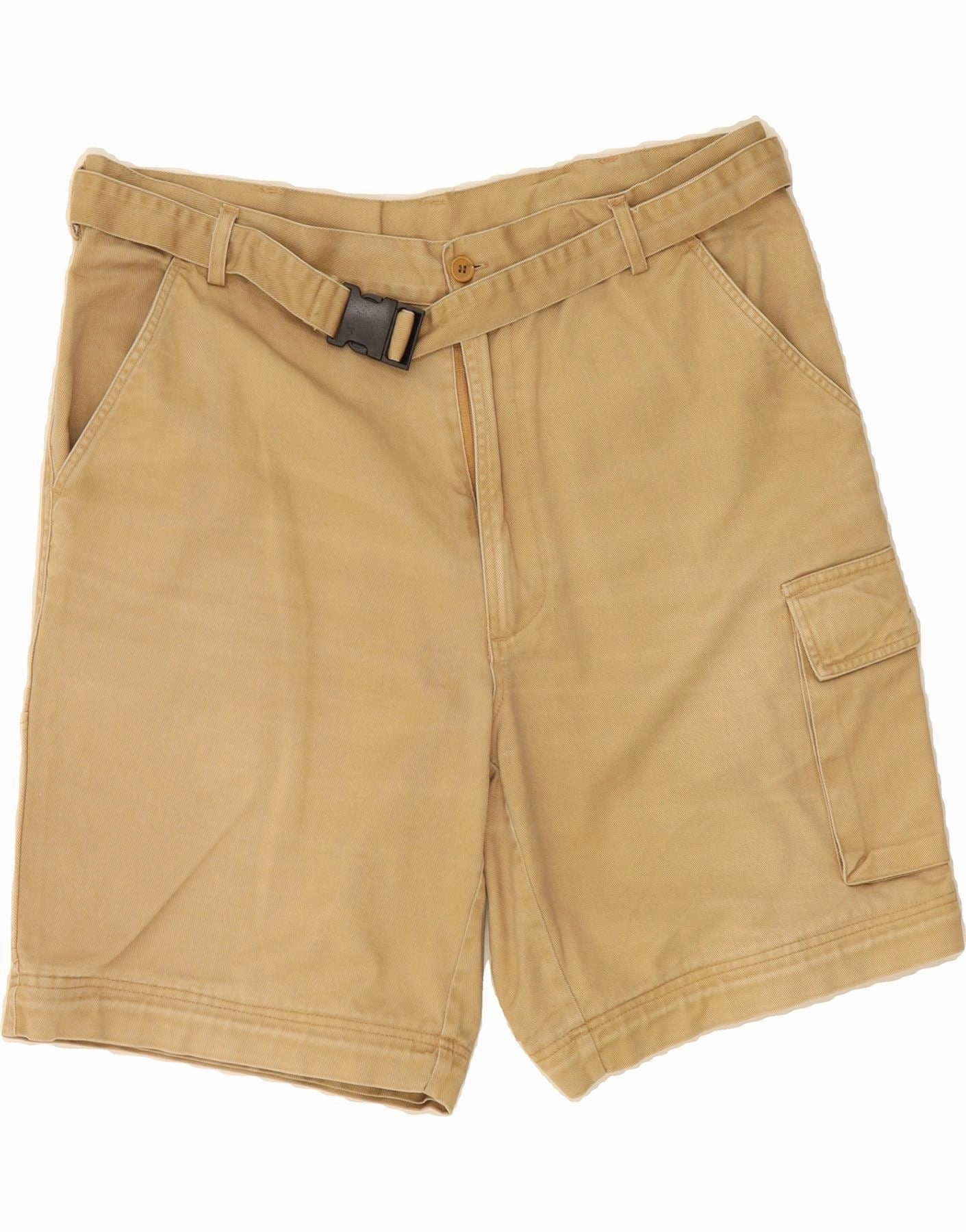 Breathable Design Relaxed Vibe VINTAGE Mens Cargo Shorts IT 48 Medium W36  Beige Cotton