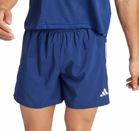 adidas Own The Run 5 Inch Mens Running Shorts - Blue Breathable Layer