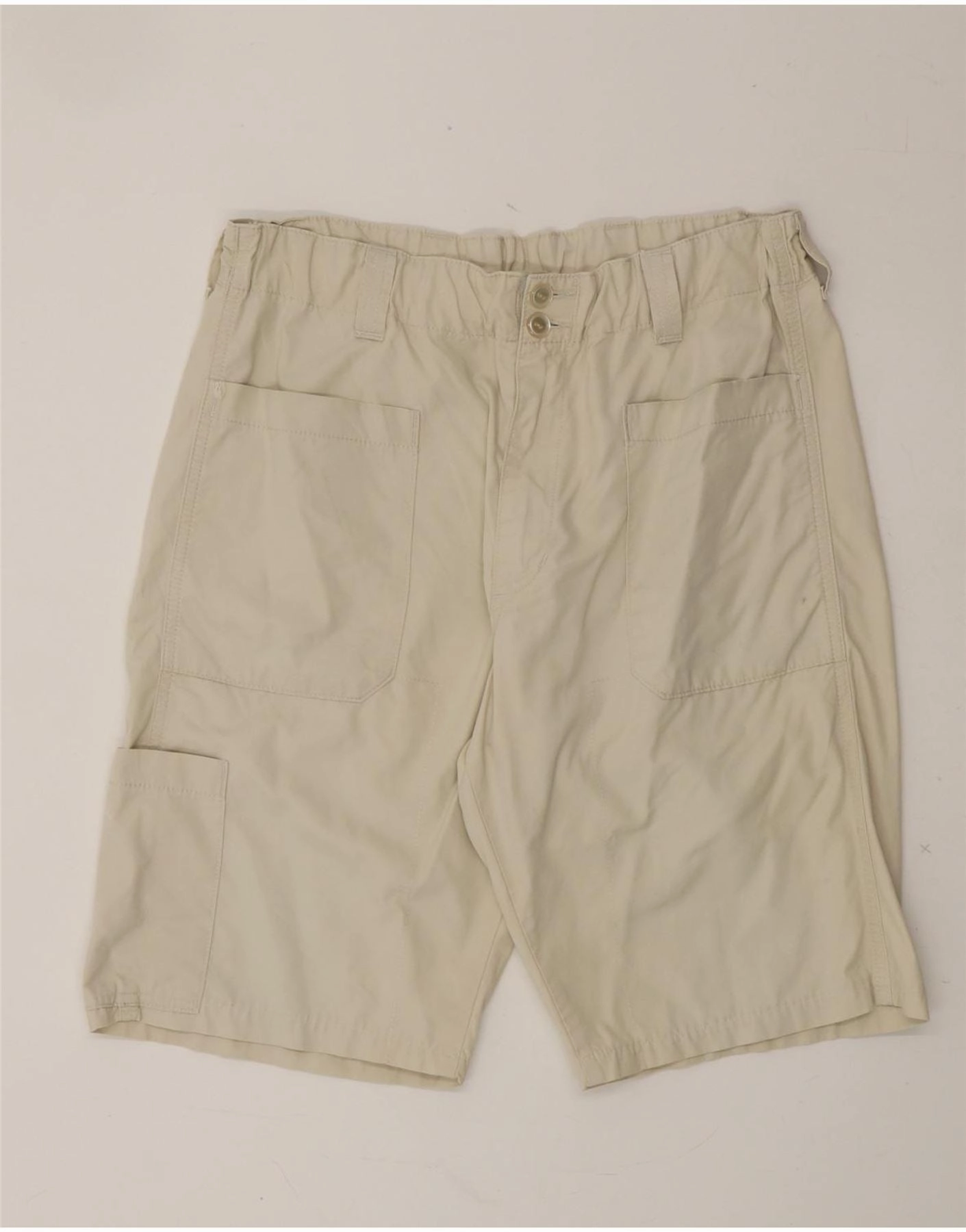 LEE Mens Cargo Shorts W34 Large Beige Cotton finance industry Simple Cut