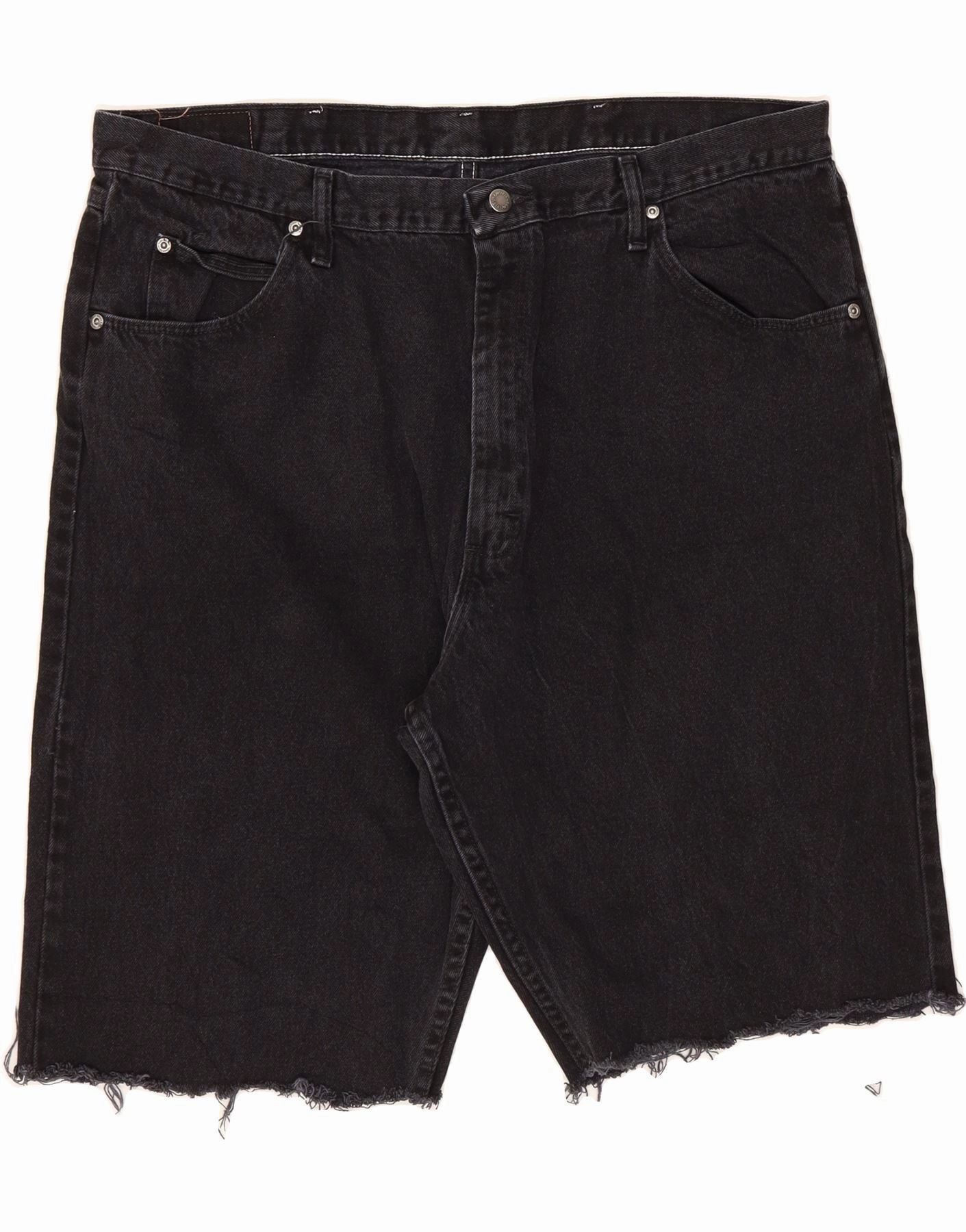 Sport Layer No Bulky Feel WRANGLER Mens Denim Shorts W42 2XL Black Cotton