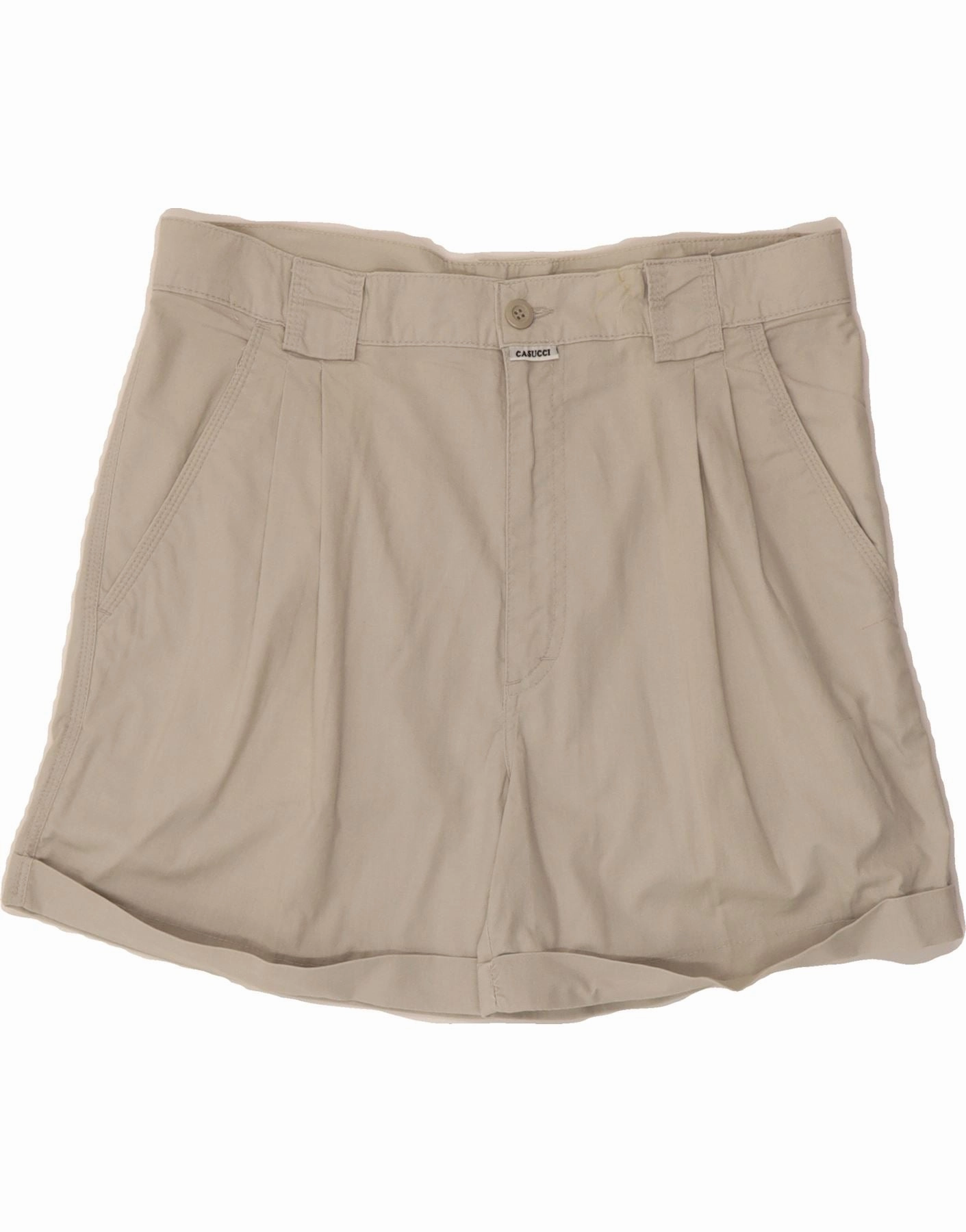 CASUCCI Mens Chino Shorts IT 52 XL W34 Grey Weekend Outing