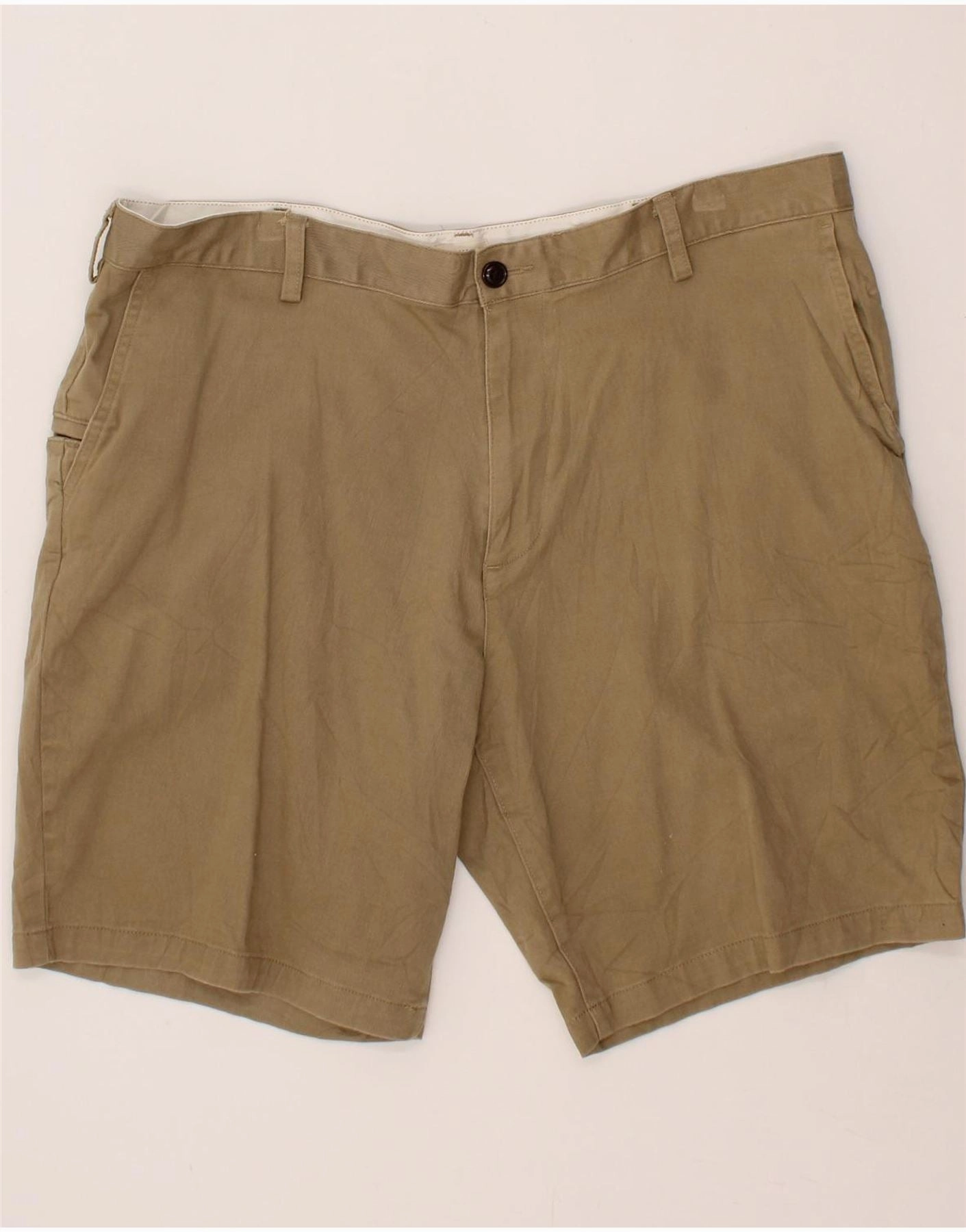 DOCKERS Mens Chino Shorts W40 XL Brown fitness enthusiasts fade resistant color