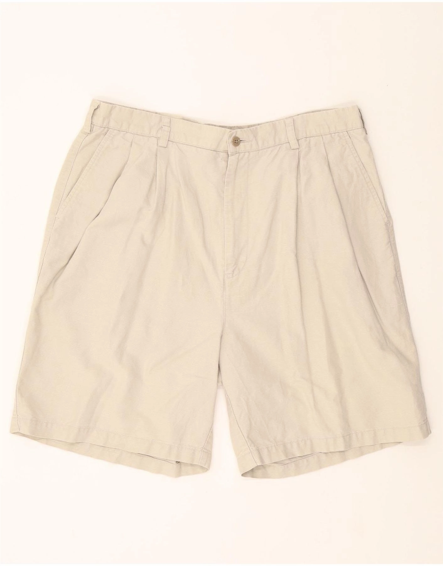 TOMMY HILFIGER Mens Pegged Chino Shorts W38 XL Beige Linen finance industry