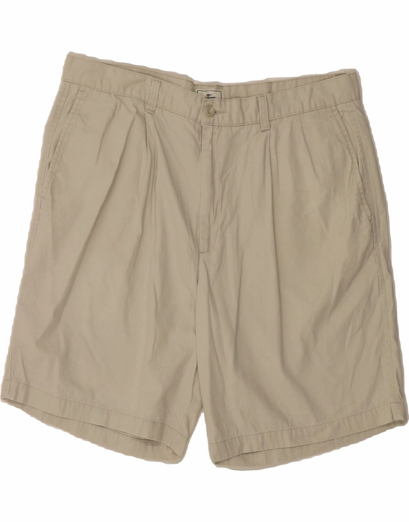 Stay Cool Technology DOCKERS Mens Pegged Chino Shorts W38 XL Beige Cotton