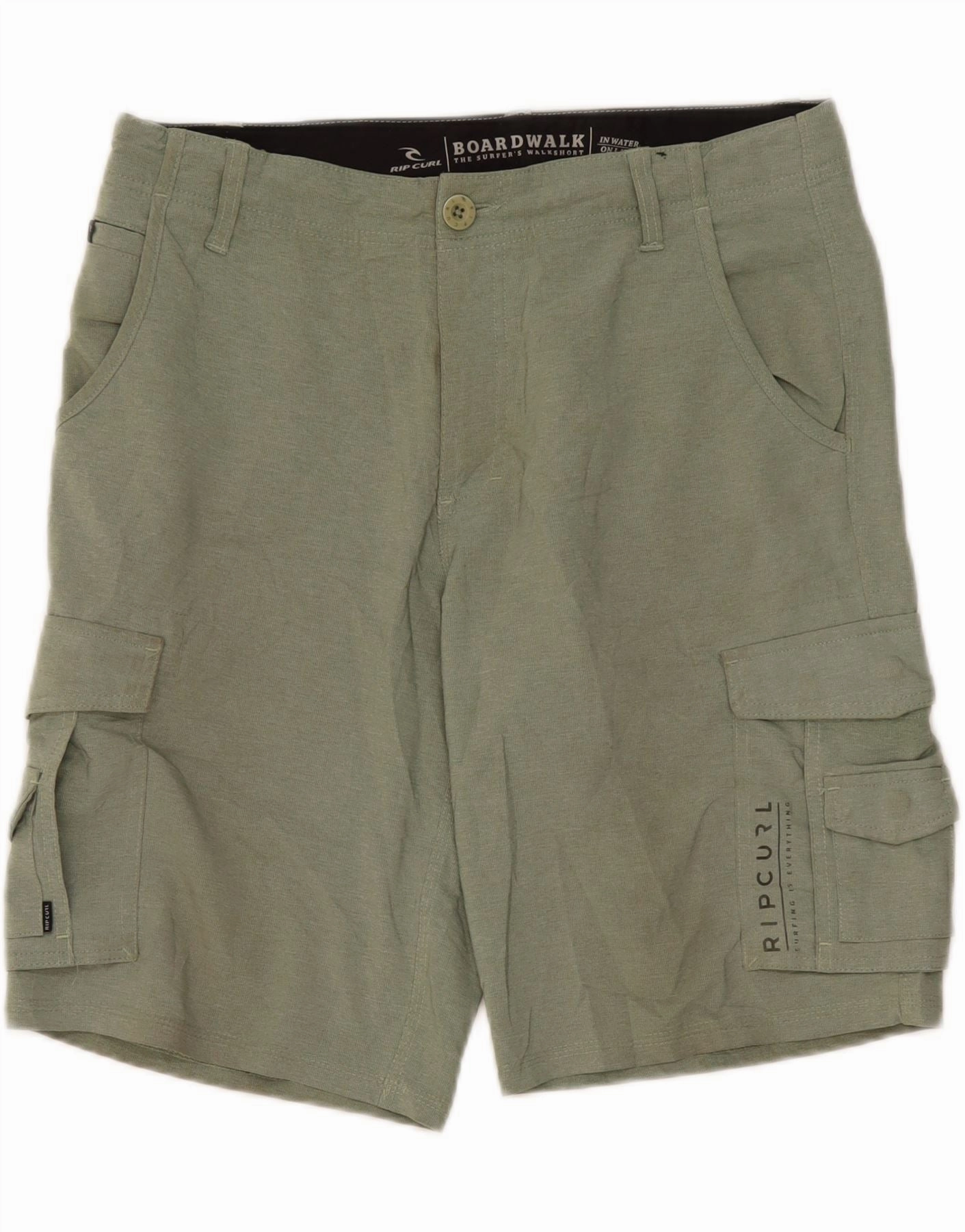 RIP CURL Mens Cargo Shorts W34 Large  Green Anniversary Gift TaglessLabeling