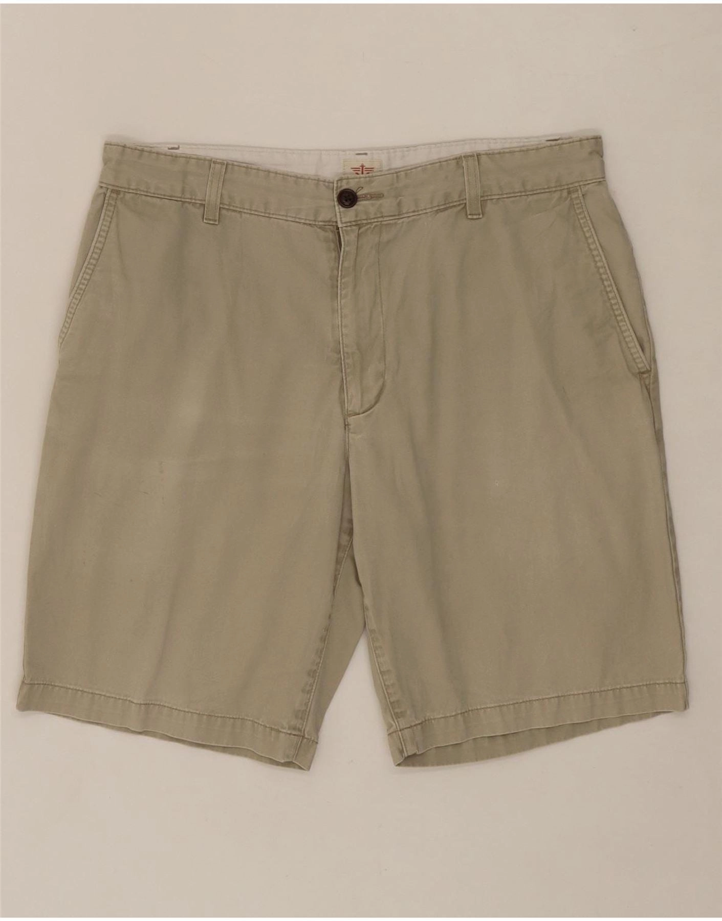 Versatile Style Layered Hem Detail DOCKERS Mens Cargo Shorts W34 Large  Beige Cotton