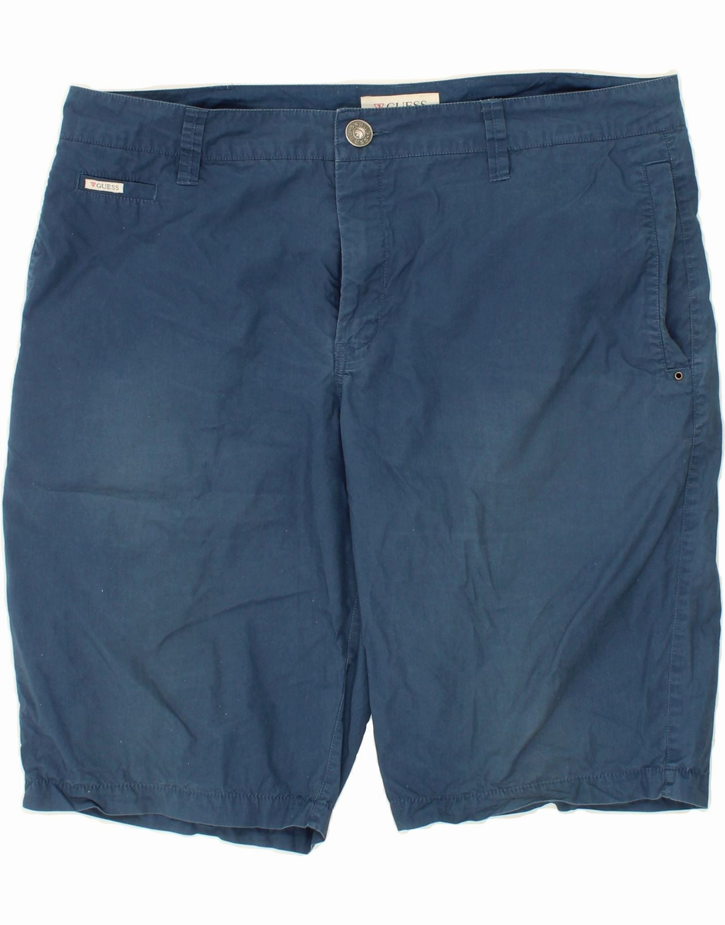 Color Variety GUESS Mens Chino Shorts W38 XL Navy Blue Cotton