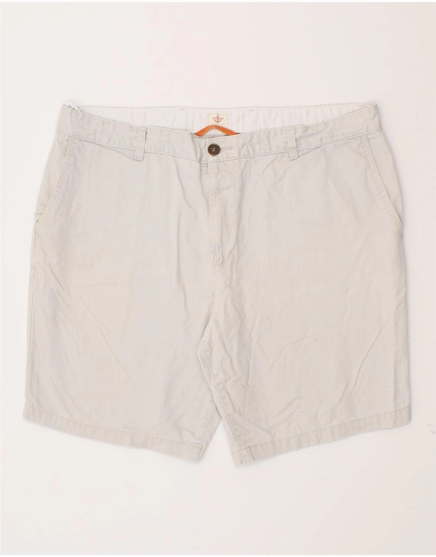 dungarees Flats DOCKERS Mens Chino Shorts W42 2XL Beige Cotton