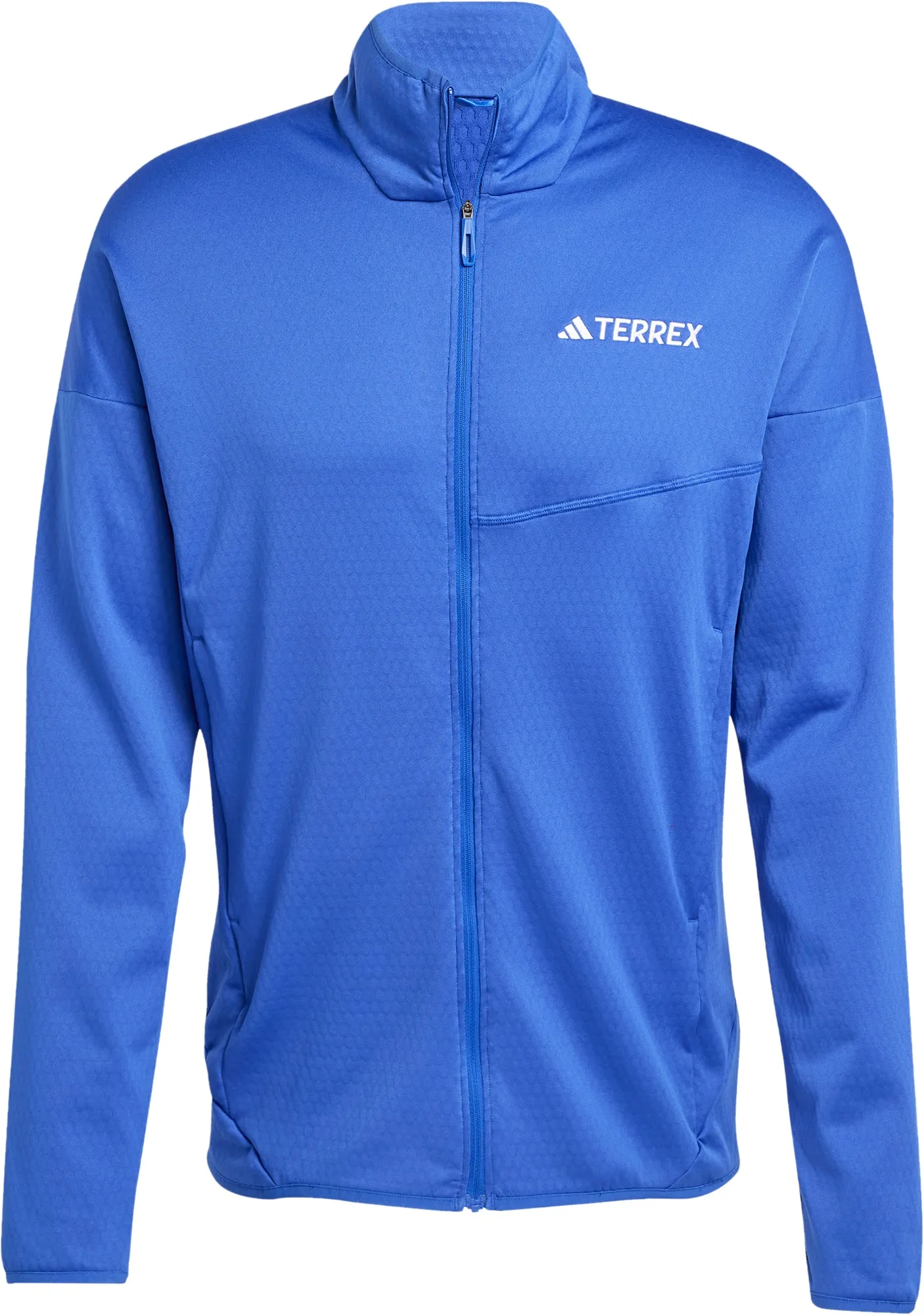 adidas Terrex Xperior ClimaWarm Light Fleece Mens Walking Jacket - Blue Mid Season