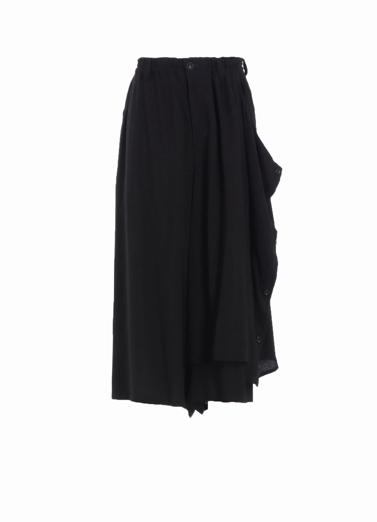 HARD-TWIST SERGE LEFT DOUBLE BUTTON OPEN PANTS Soft Finish