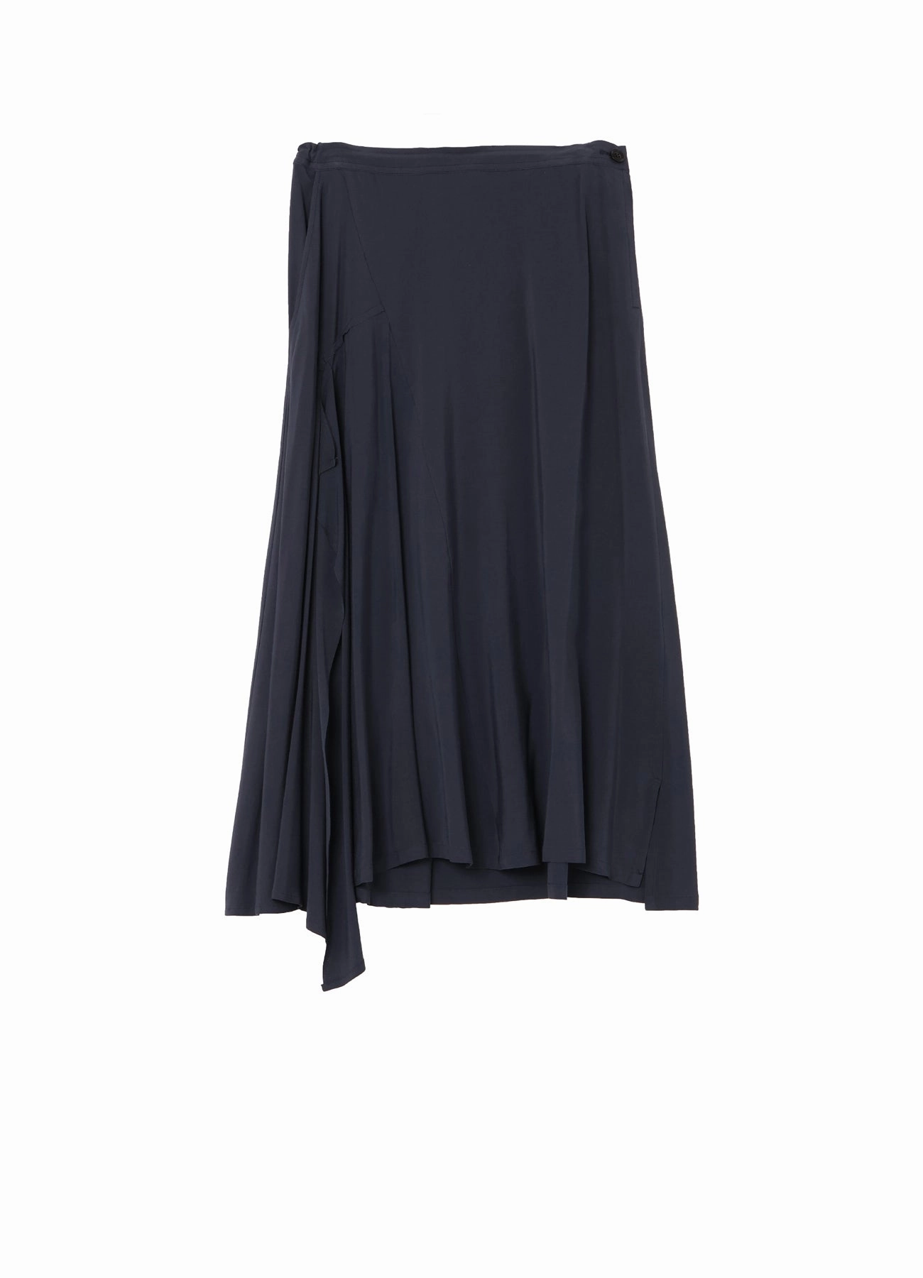 HARD TWISTED GABARDINE RIGHT SIDE SLIT FLARE SKIRT StainResistantFinish Cozy Material