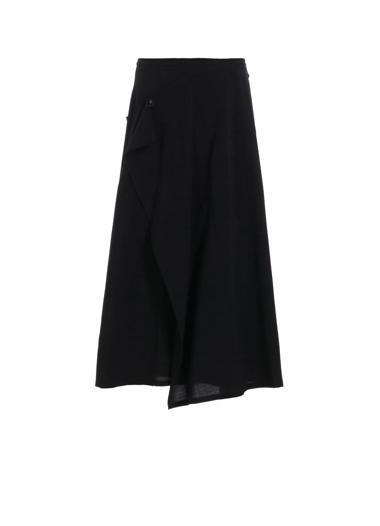 HARD-TWISTED LAWN FRONT TRIANGLE STITCH BLOUSE Comfort Stretch