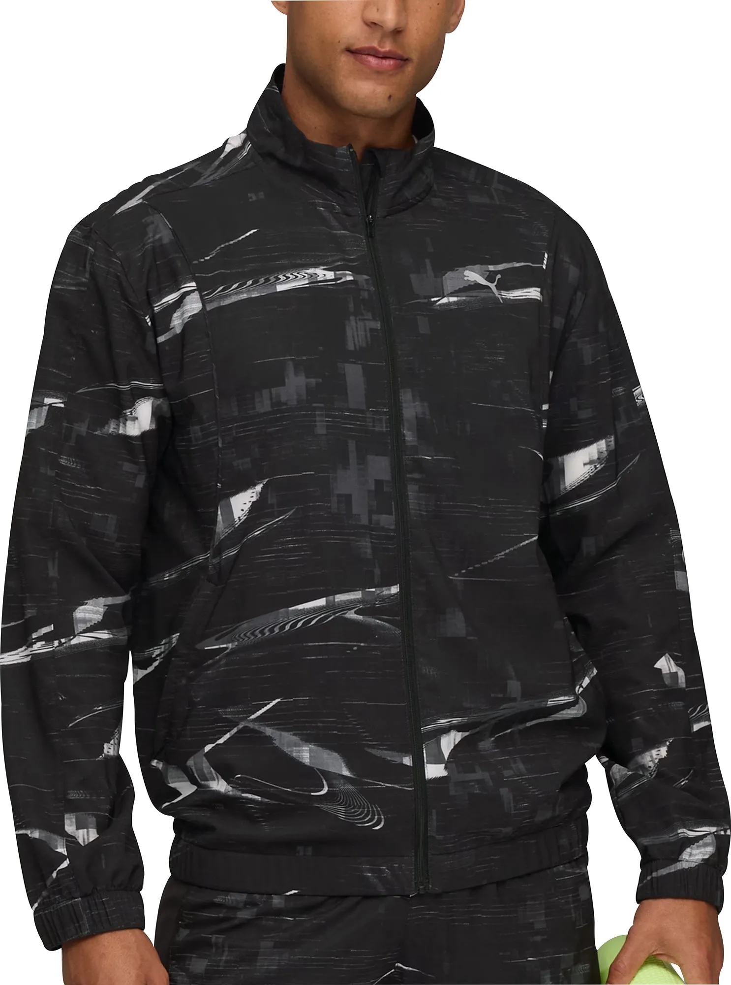 Puma Velocity Mens Running Jacket - Black Layered construction