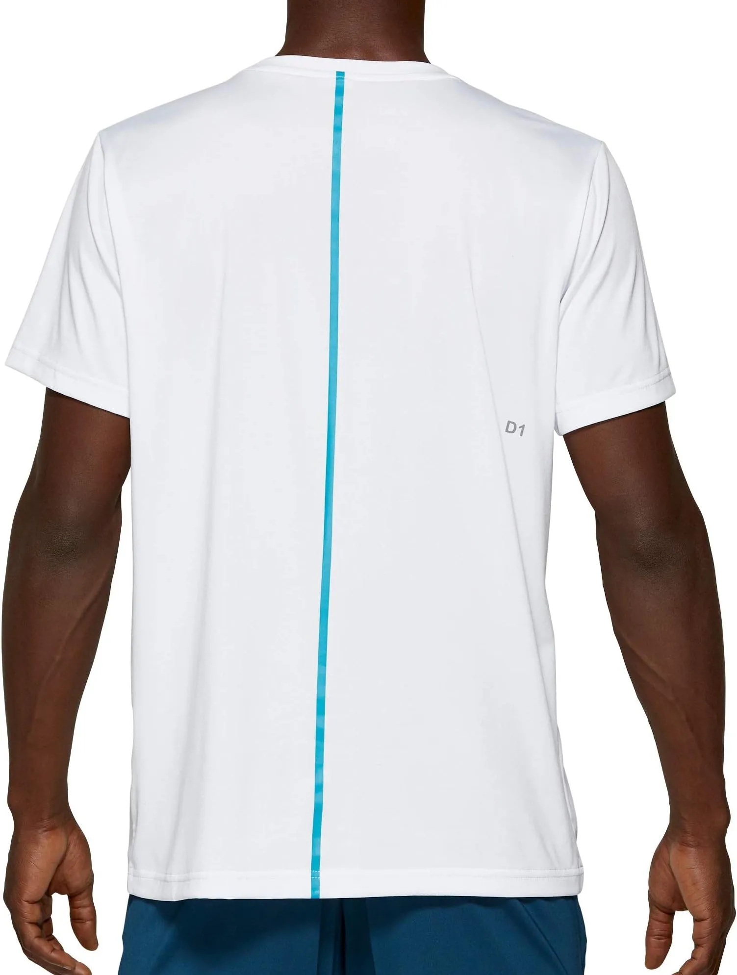 Asics Solution Dye GPX Short Sleeve Mens Running Top - White Essential Fashion Travel Trend