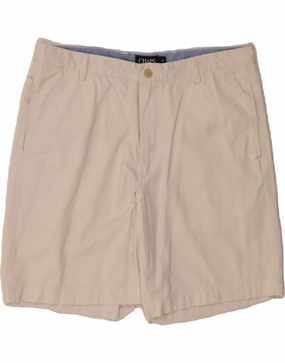 CHAPS Mens Chino Shorts W36 Large  Off White Cotton Ripstop Material clean look