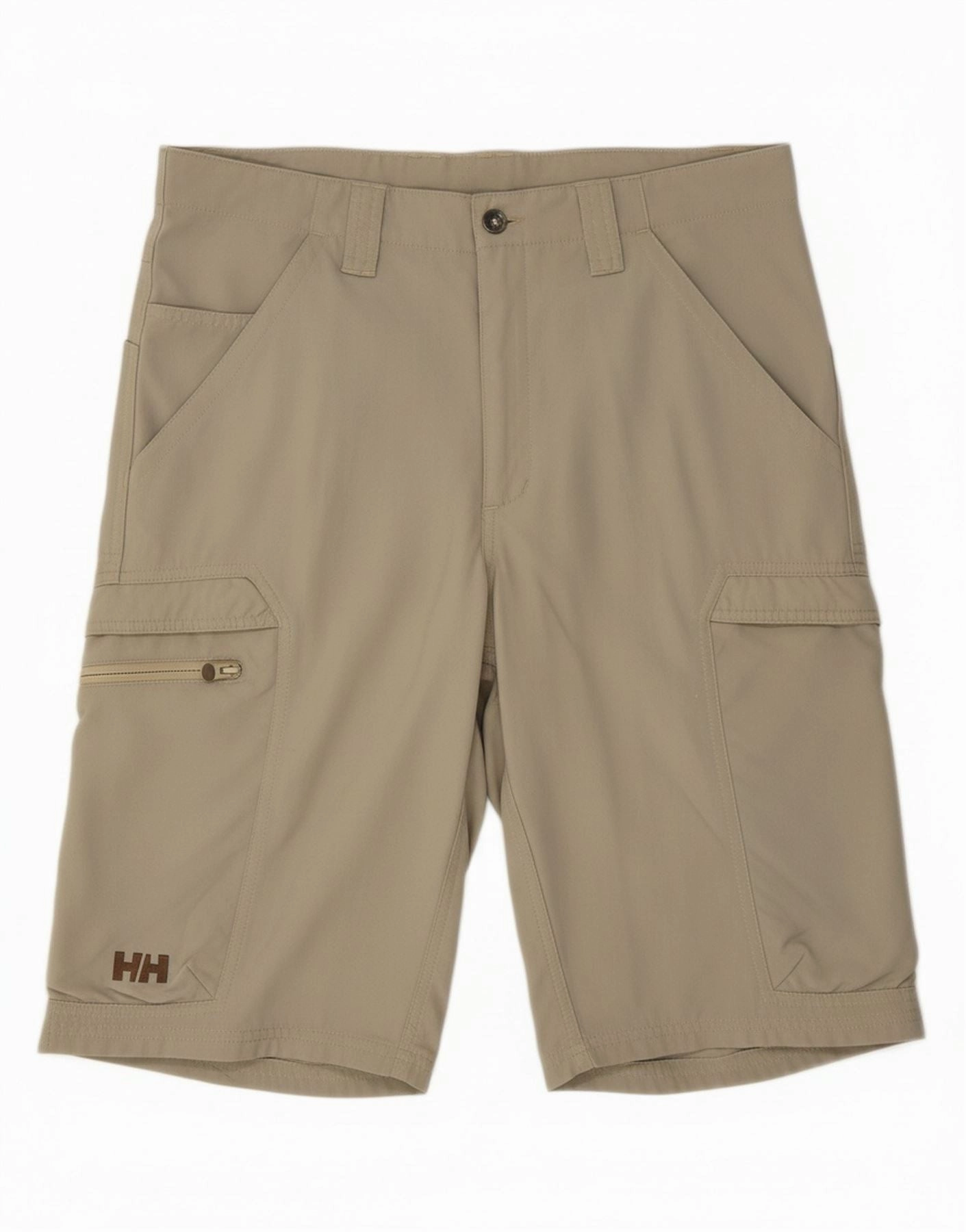 HELLY HANSEN Mens Cargo Shorts W36 Large Grey Polyamide Relaxed Fit