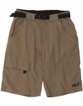 Chill Comfort JACK WOLFSKIN Mens Cargo Shorts W30 Medium Khaki Polyamide