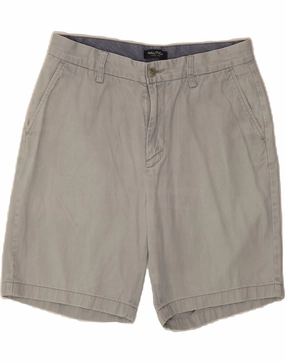 NAUTICA Mens Chino Shorts W31 Medium  Grey Cotton Active Ready